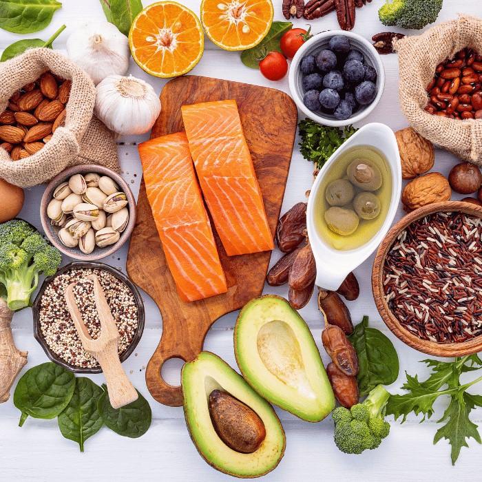 Gezonde voeding huid overgang
